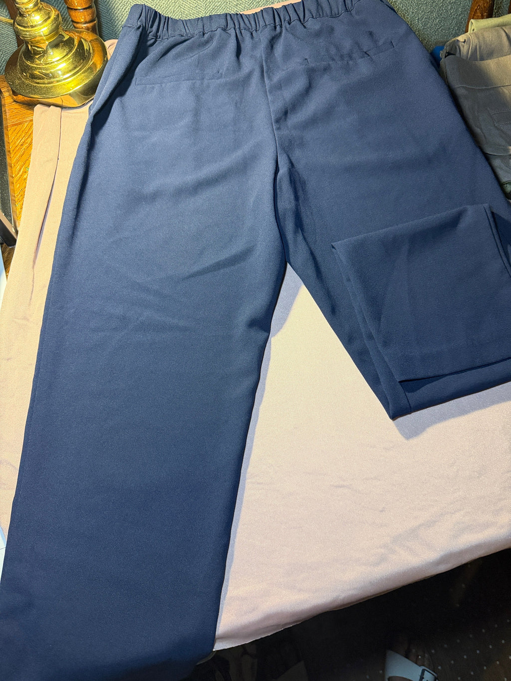Skies are Blue Elastic Waist Tapered-Leg Pants