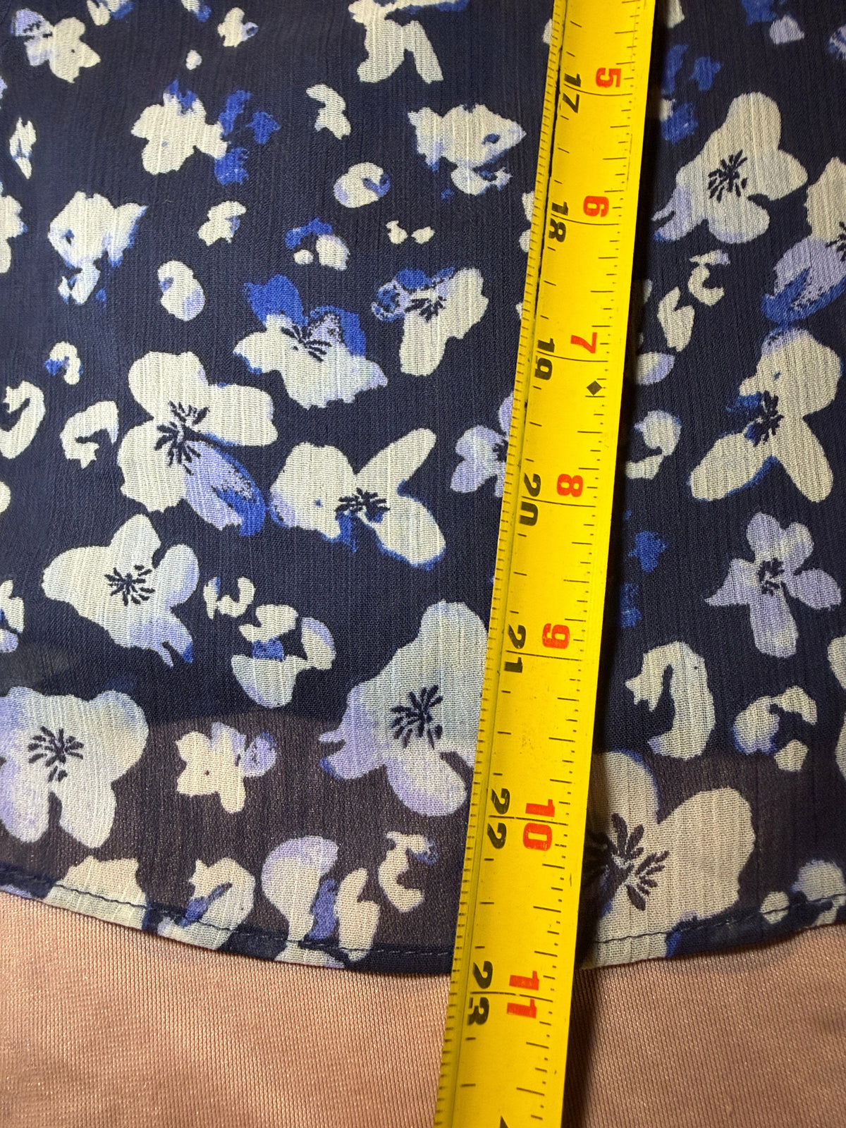 Banana Republic Navy Blue Floral Tank Top – Petite Medium
