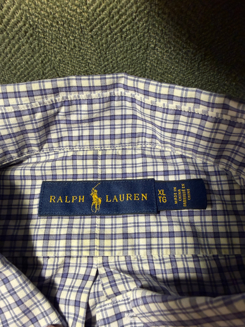 Ralph Lauren Men's Plaid Button-Down Shirt – XL