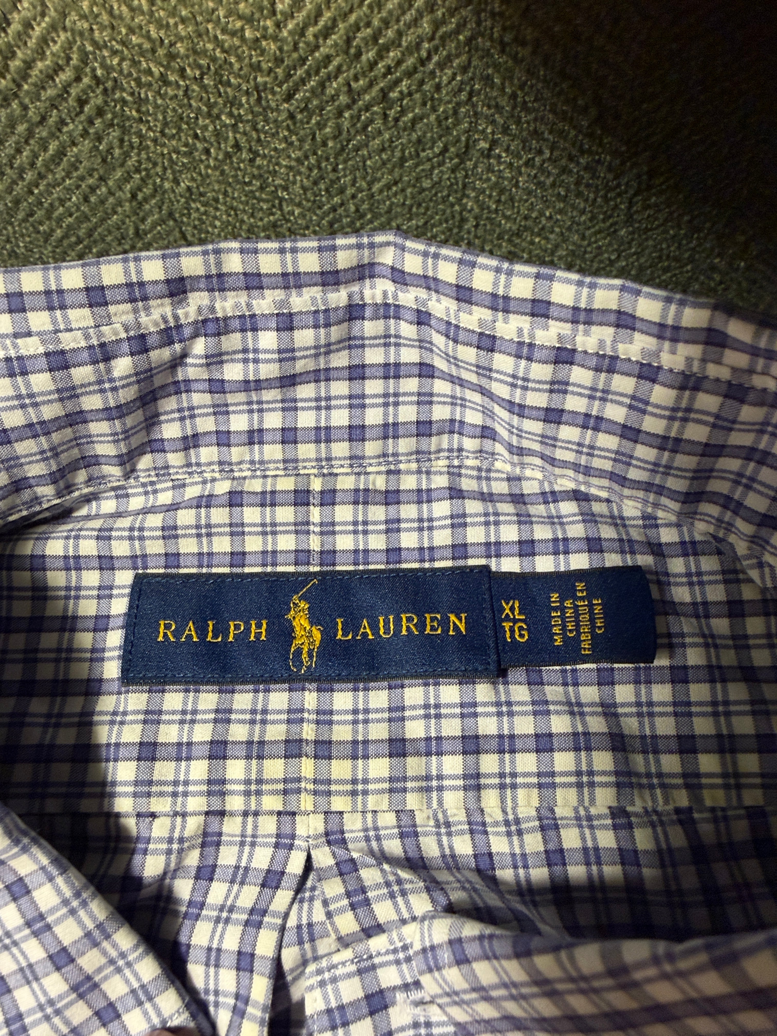 Ralph Lauren Men's Plaid Button-Down Shirt – XL