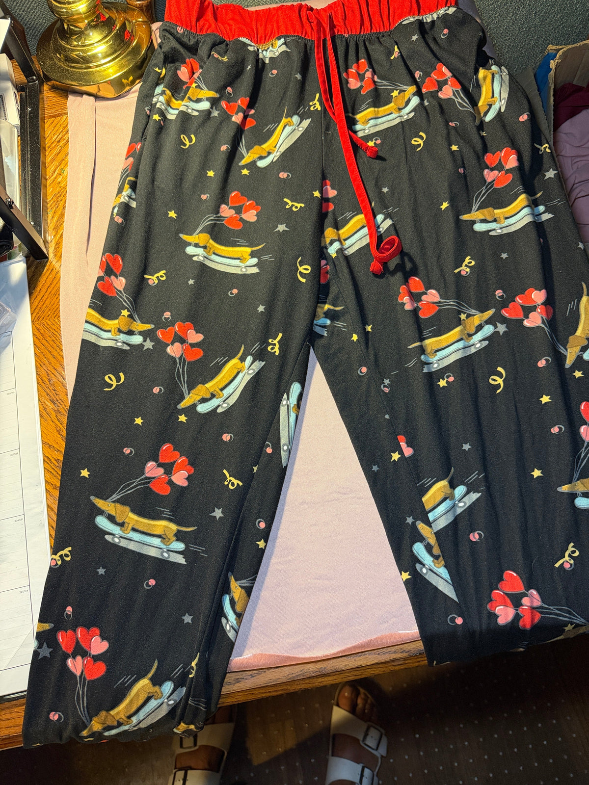 Valentine's Day Dachshund Pajama Pants