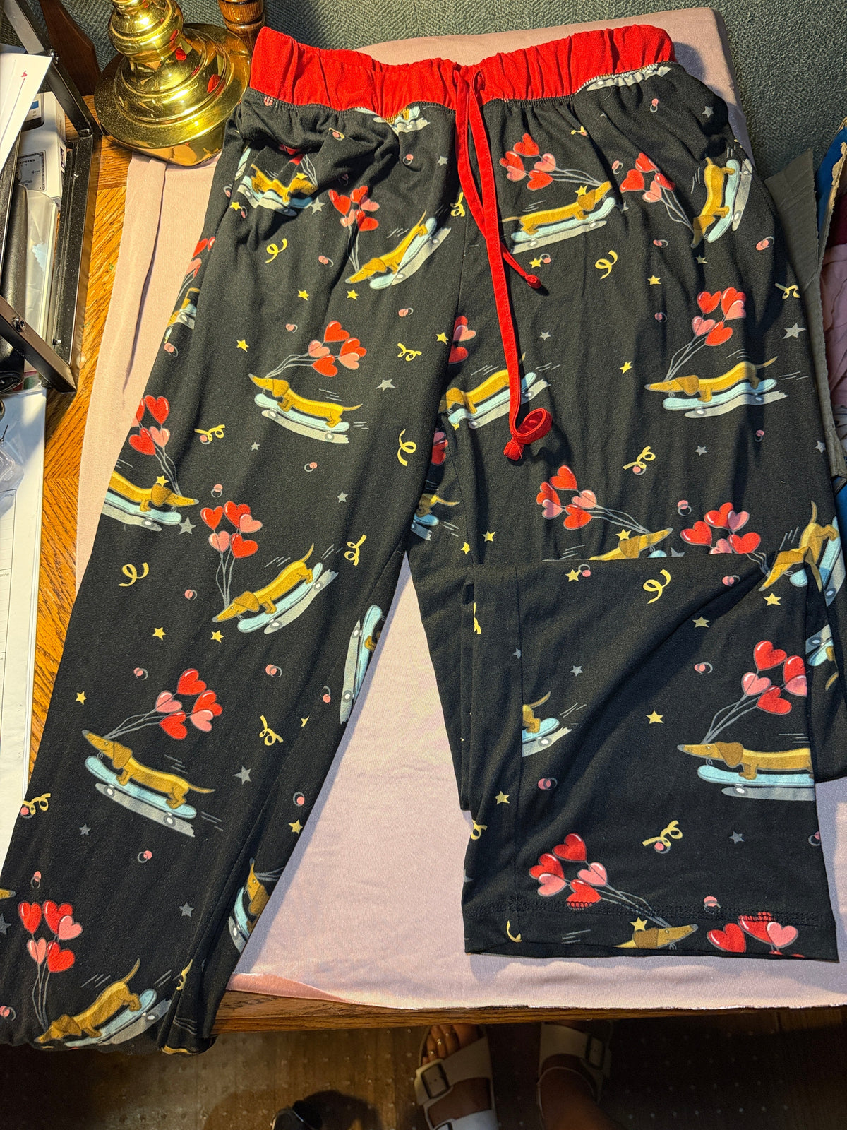 Valentine's Day Dachshund Pajama Pants