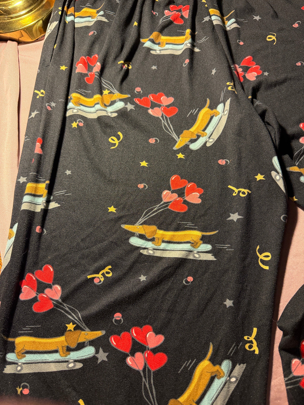 Valentine's Day Dachshund Pajama Pants