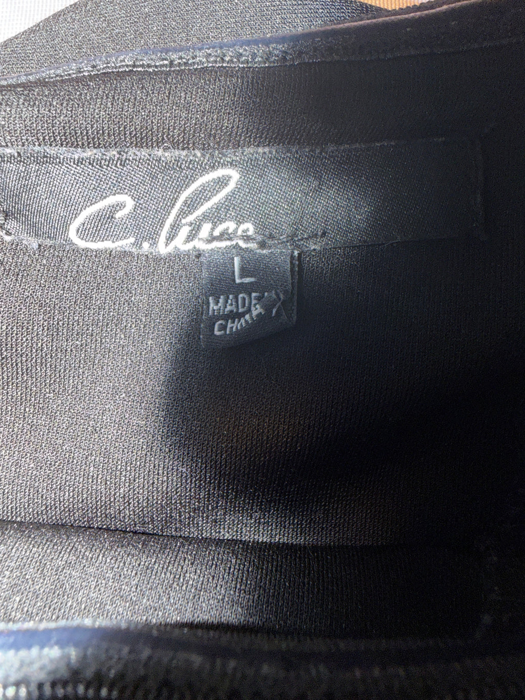 C. Luce Black Balloon Sleeve Blouse