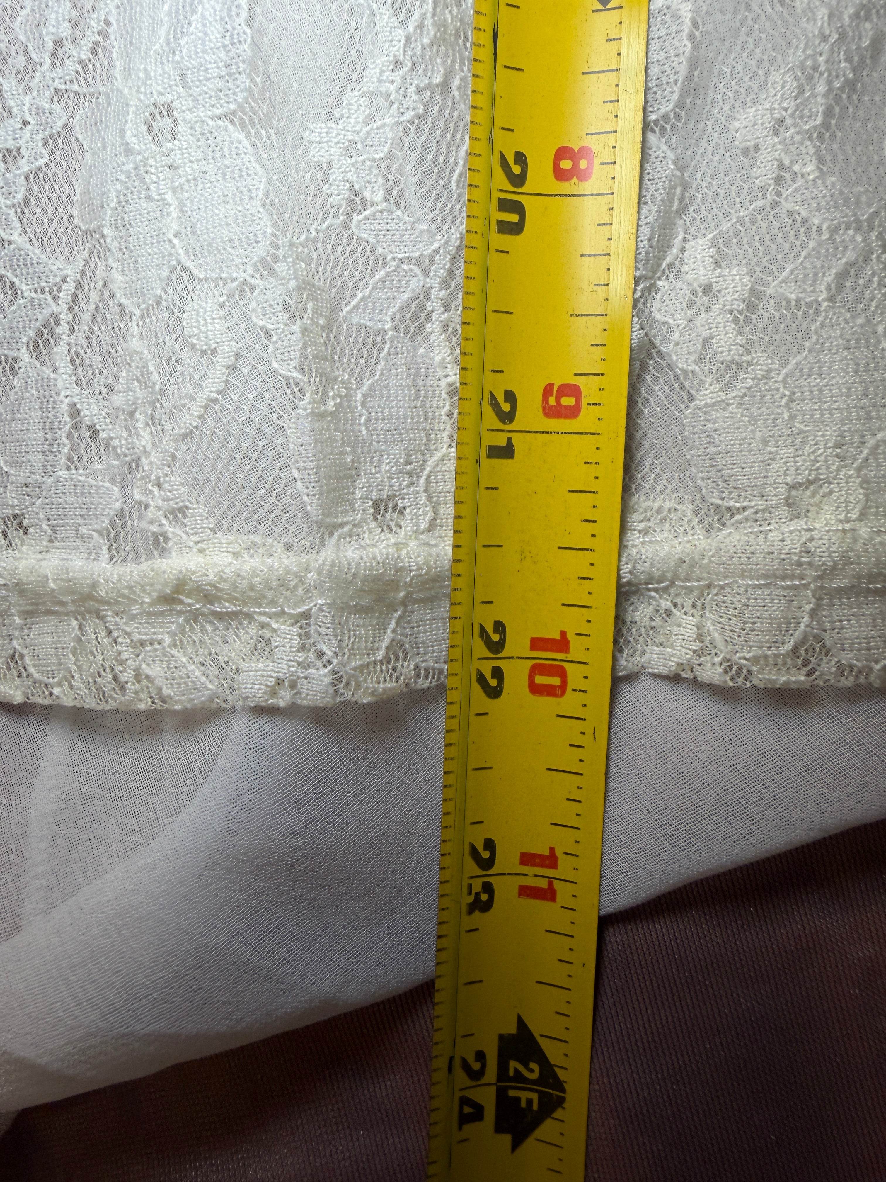 White Lace & Chiffon Wrap Sleeveless Blouse