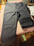 Gloria Vanderbilt Black Baroque Jacquard Jeans – Size 8