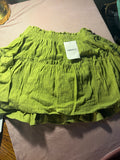 Forever 21 Olive Green Tiered Ruffle Mini Skirt