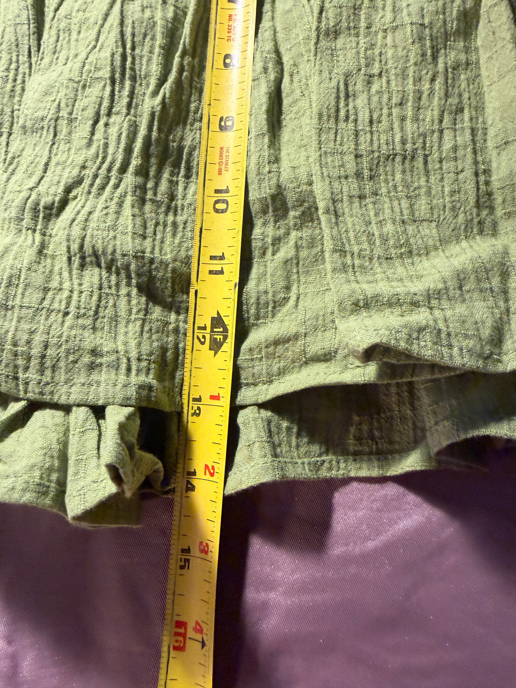 Forever 21 Olive Green Tiered Ruffle Mini Skirt