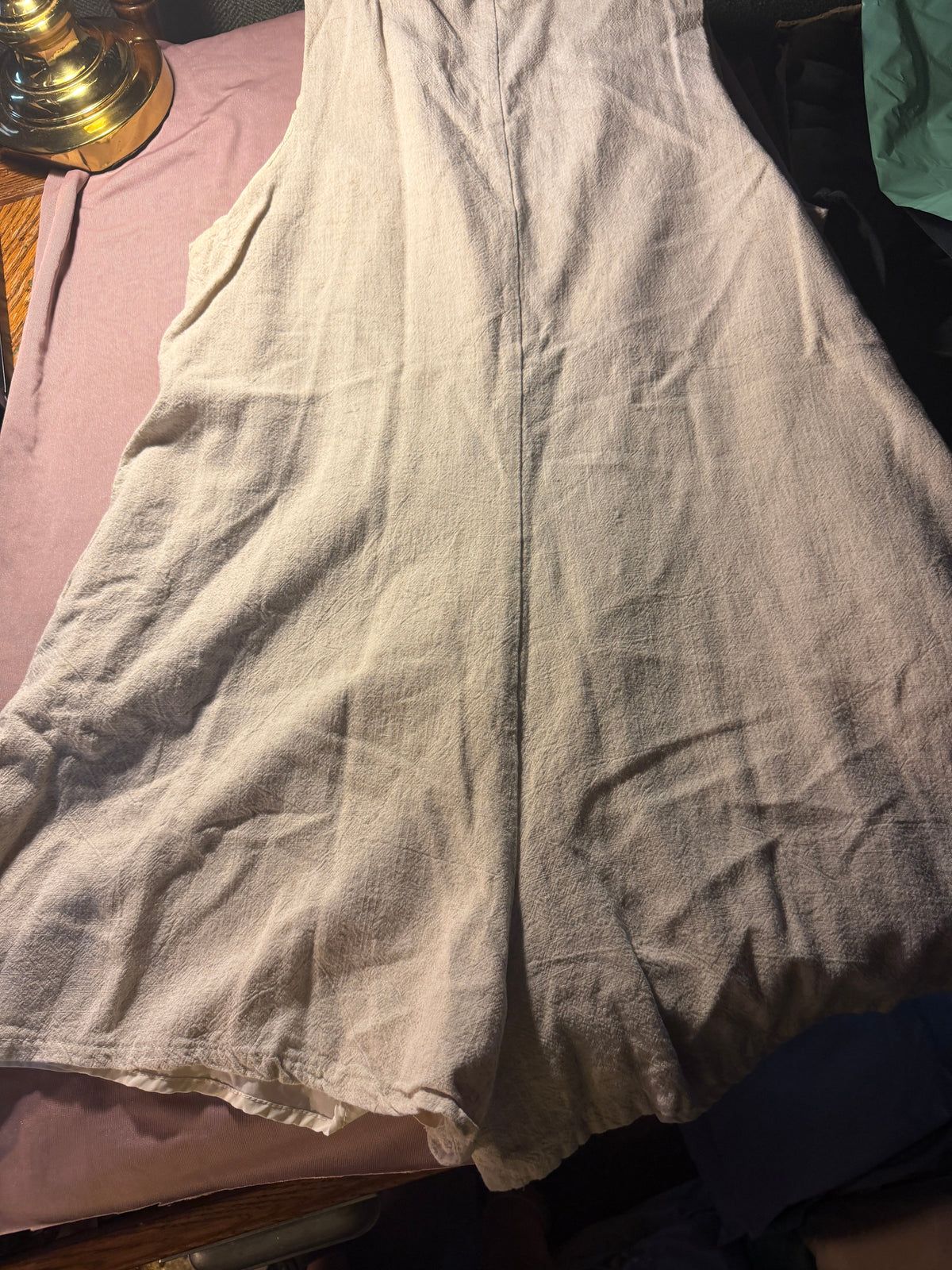 Vintage Cream Textured Button-Front Sleeveless Romper