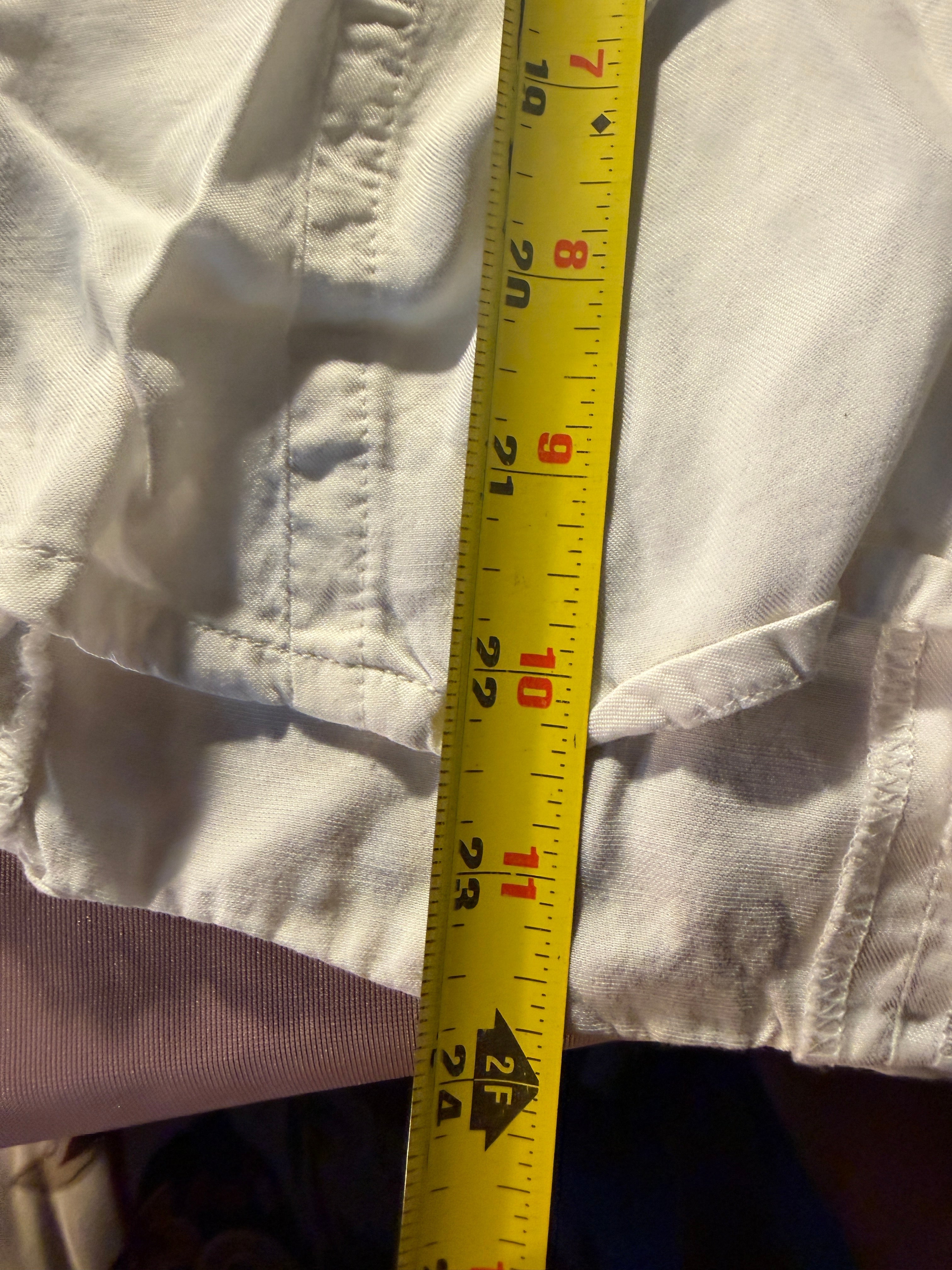 Rafaella Ruffle Front Button-Down Blouse – Size Medium