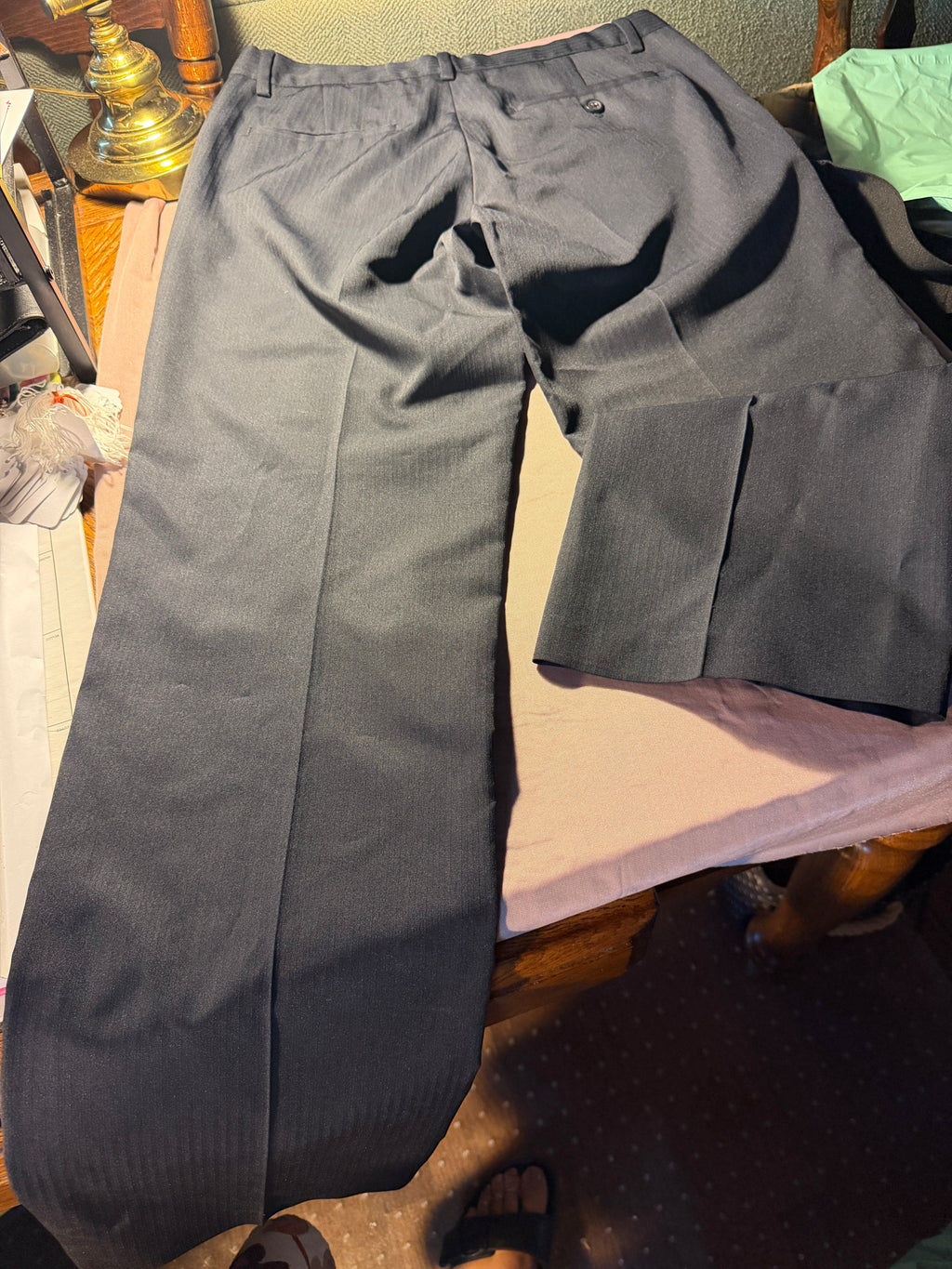 Van Heusen Charcoal Gray Dress Trousers – Size 30x32