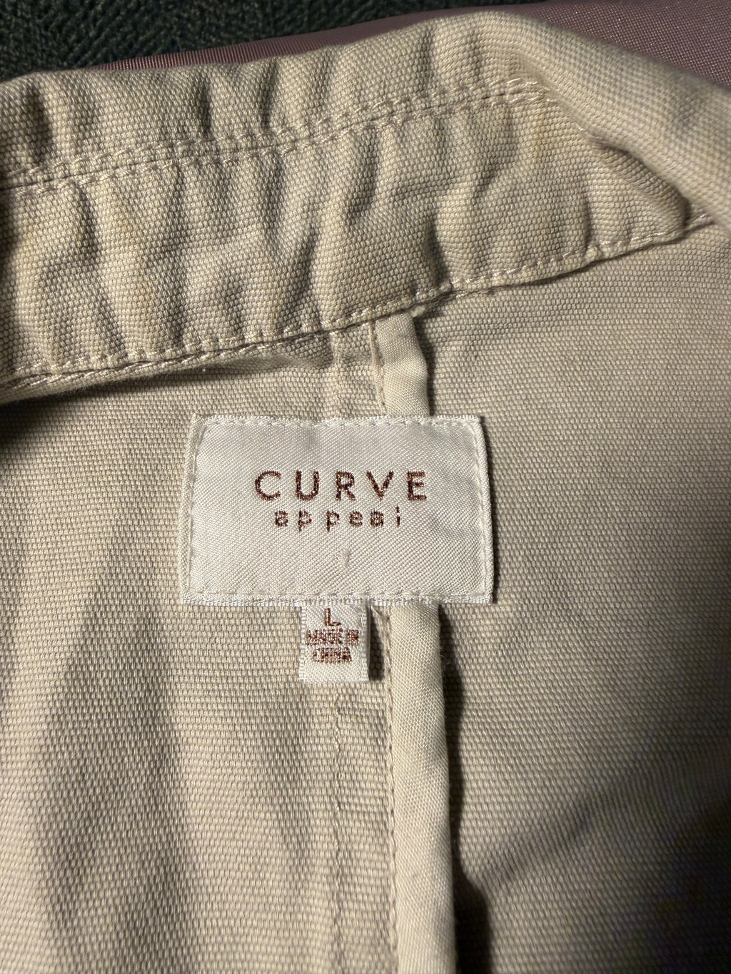 Curve Appeal Khaki Linen-Blend Blazer Jacket – Size Large
