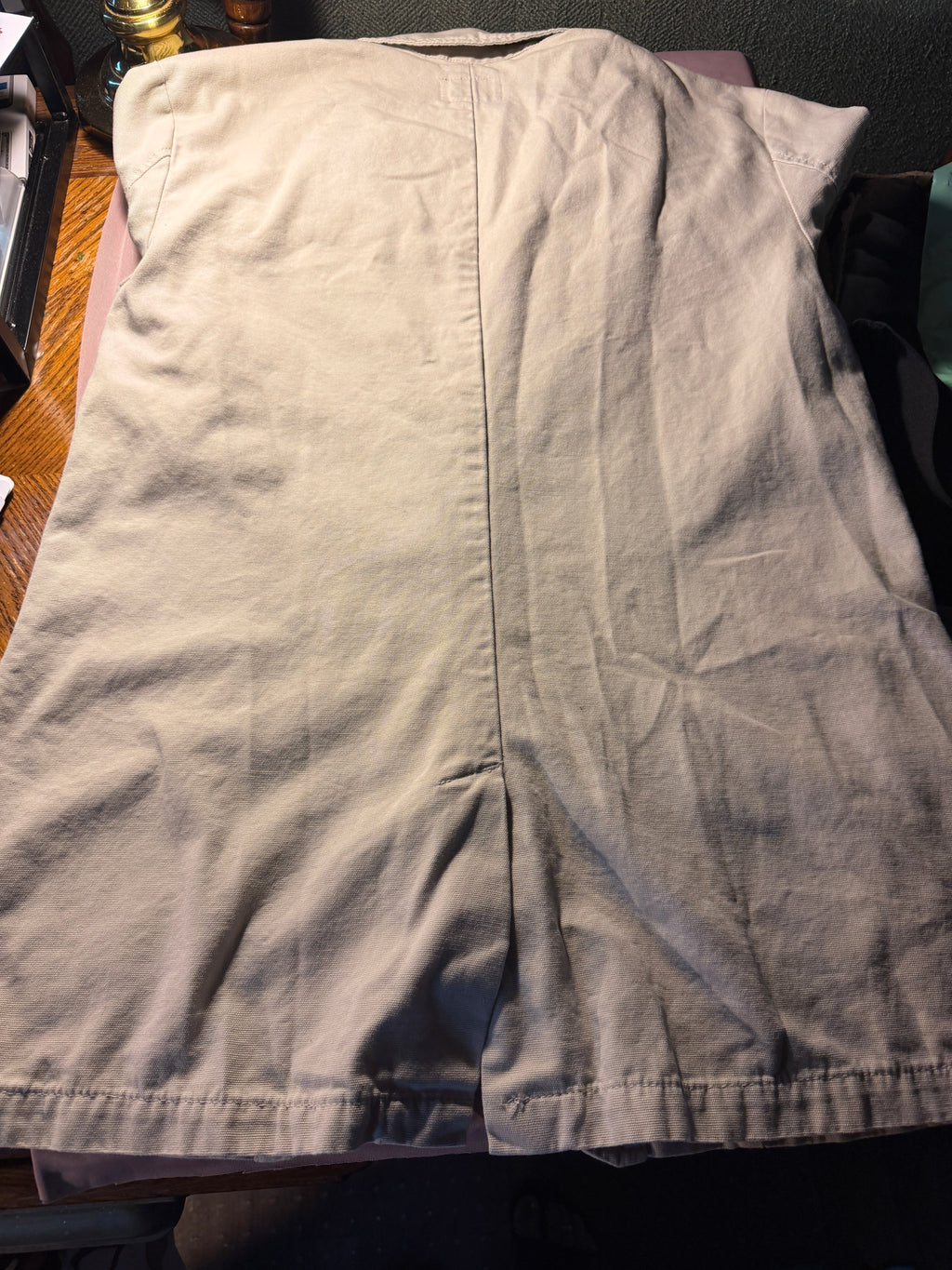 Curve Appeal Khaki Linen-Blend Blazer Jacket – Size Large