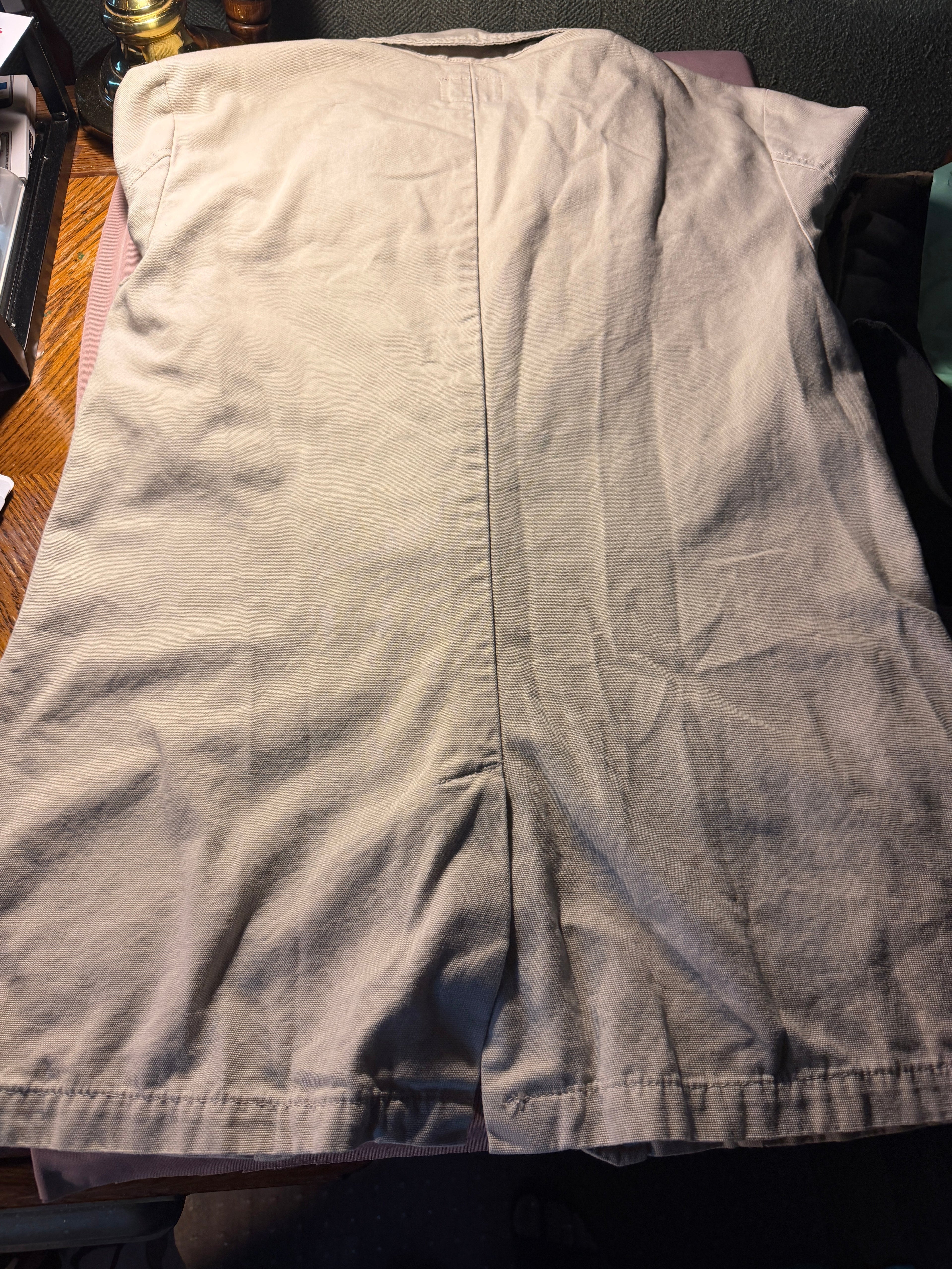 Curve Appeal Khaki Linen-Blend Blazer Jacket – Size Large