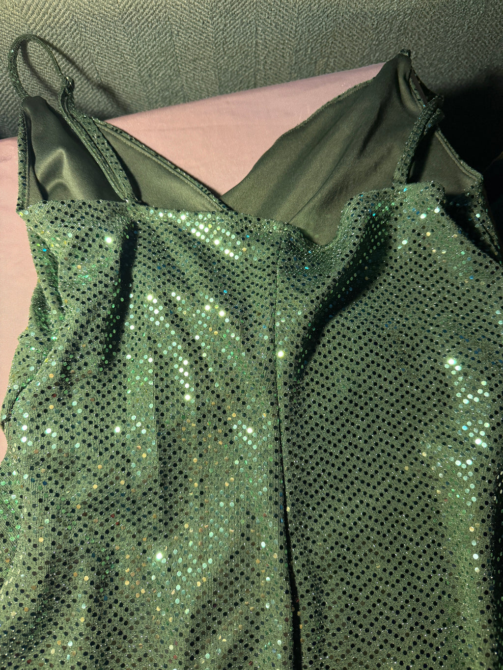 Green Sequin Maxi Dress – Size M