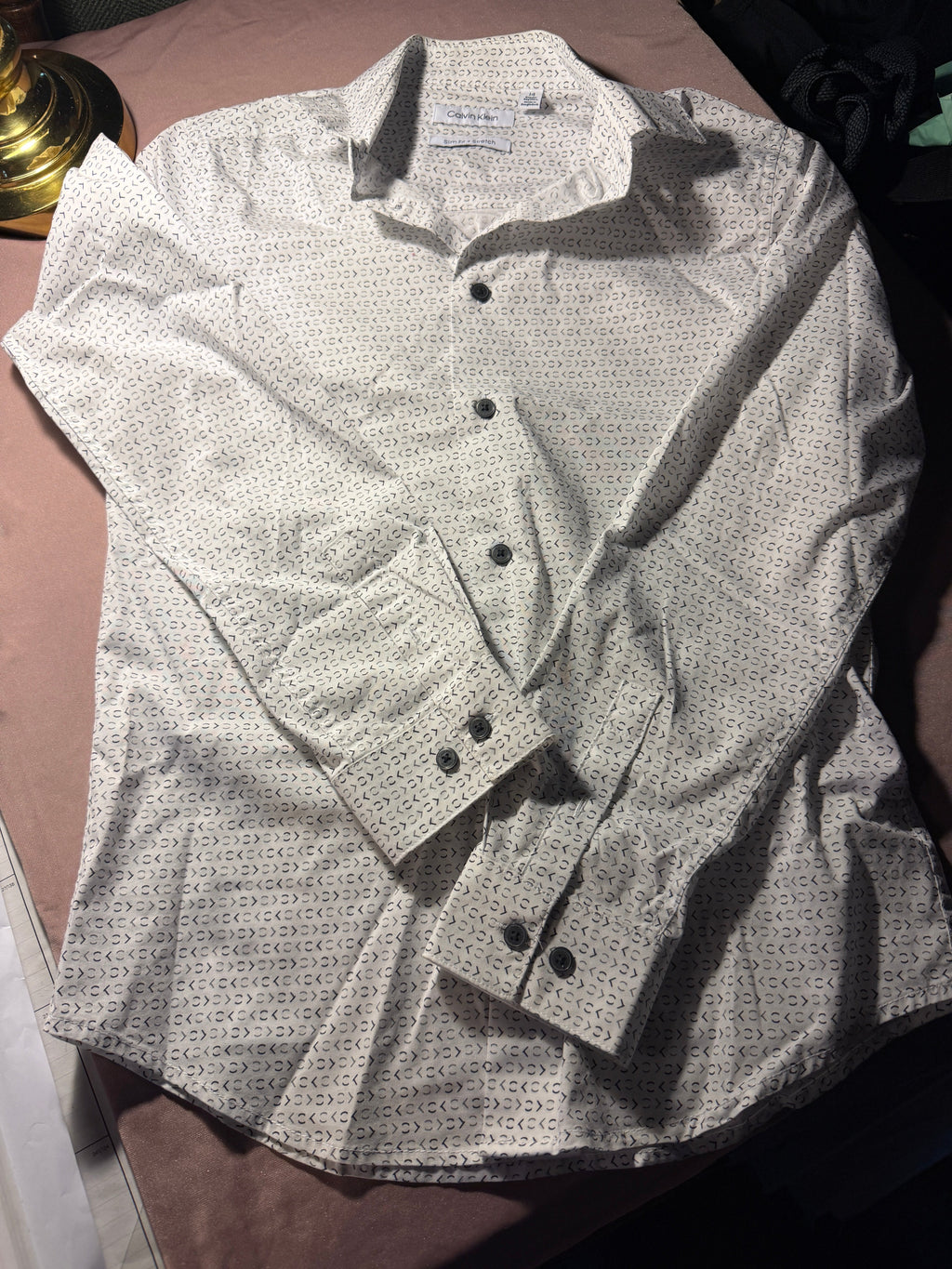 Calvin Klein Slim Fit + Stretch Dress Shirt – Size 14 Regular