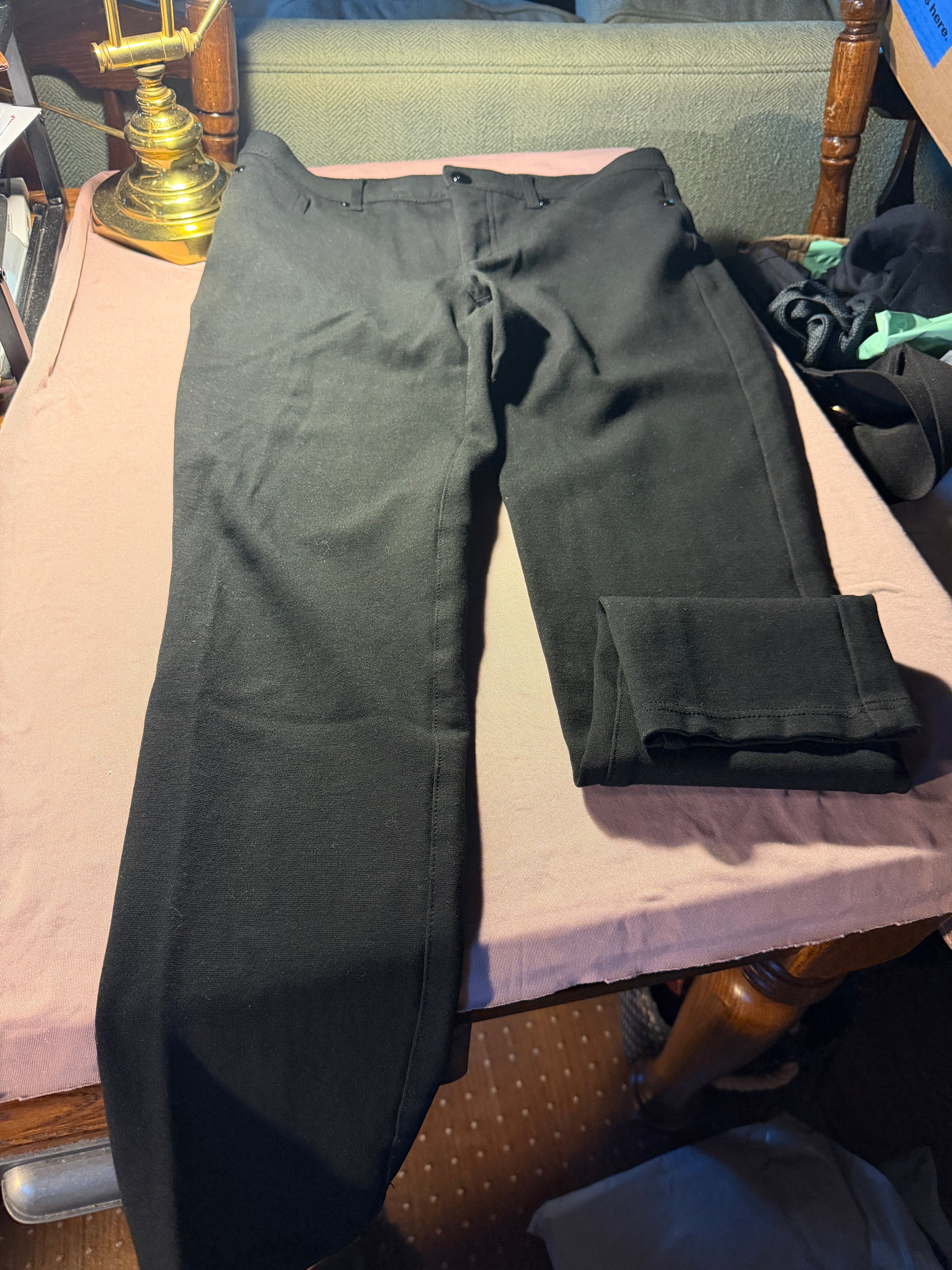 Black Dress Pants – Classic Flat Front Trousers