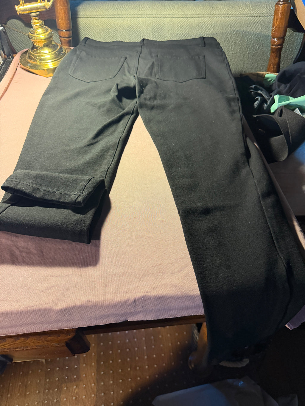 Black Dress Pants – Classic Flat Front Trousers