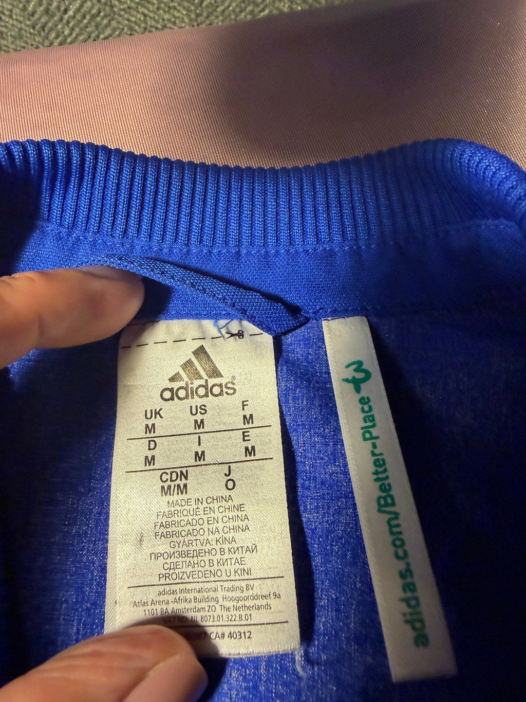 Adidas Real Madrid Track Jacket – Royal Blue, Size M