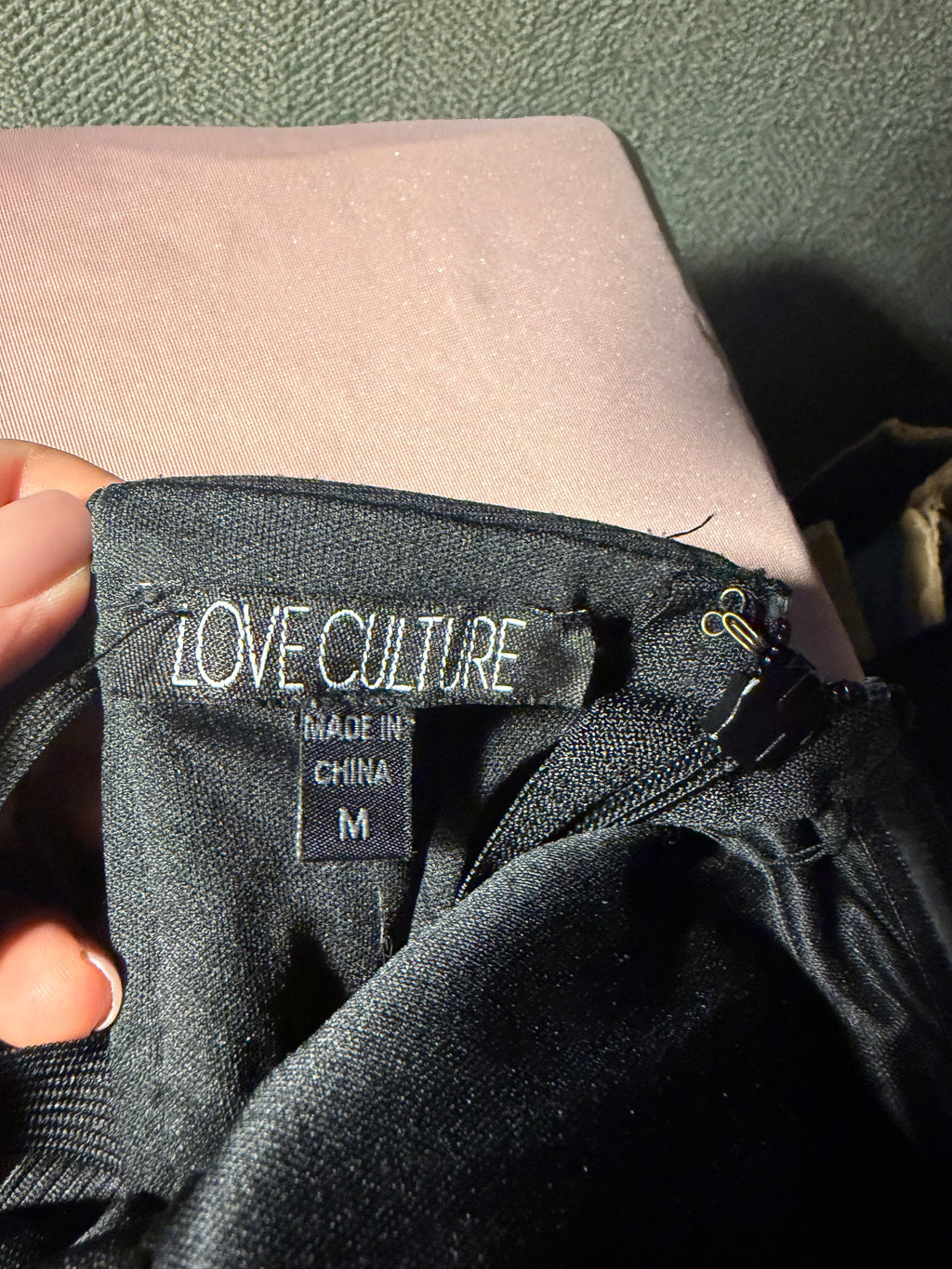 Love Culture Two-Tone Strapless Mini Dress