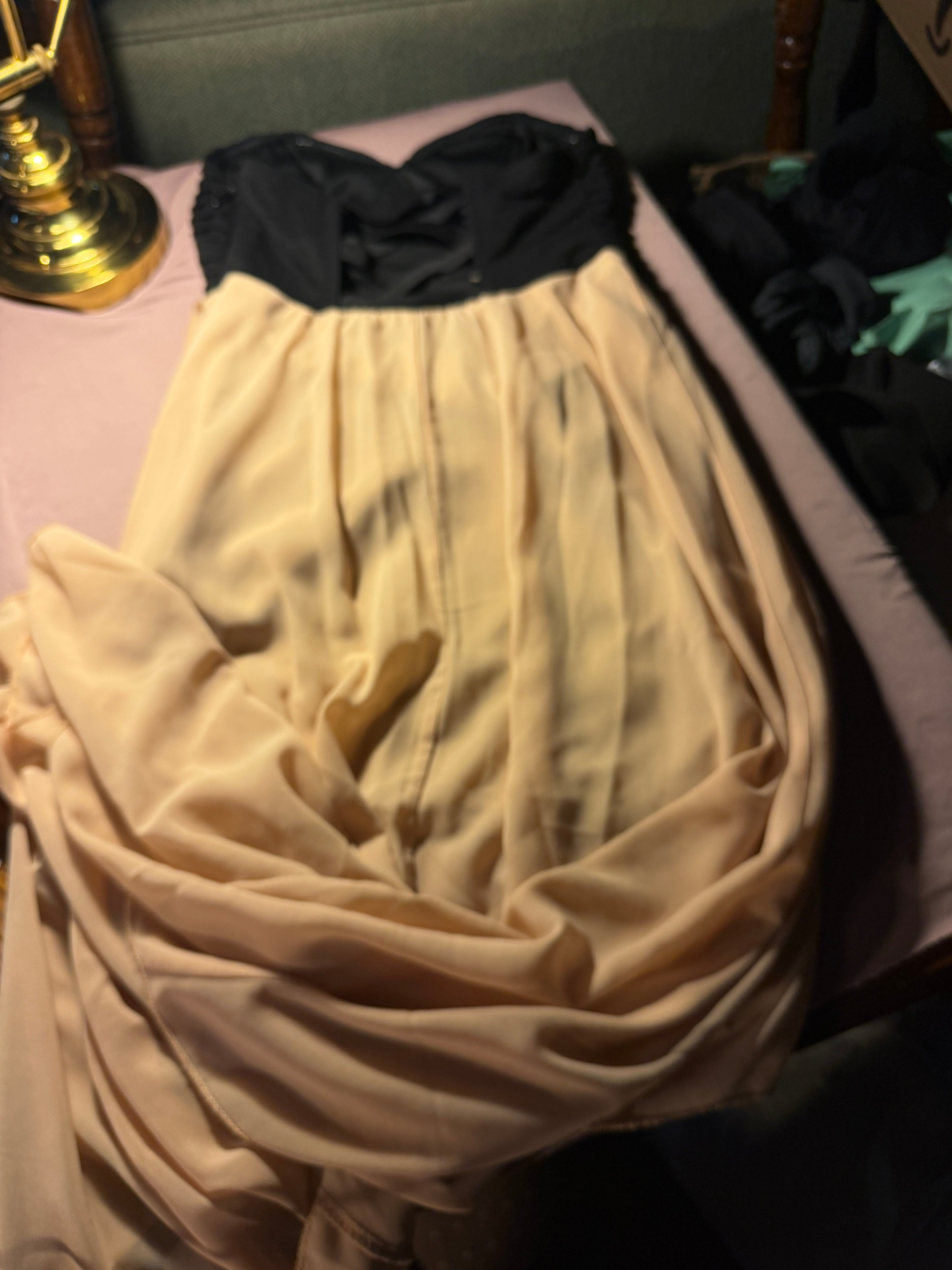 Love Culture Two-Tone Strapless Mini Dress