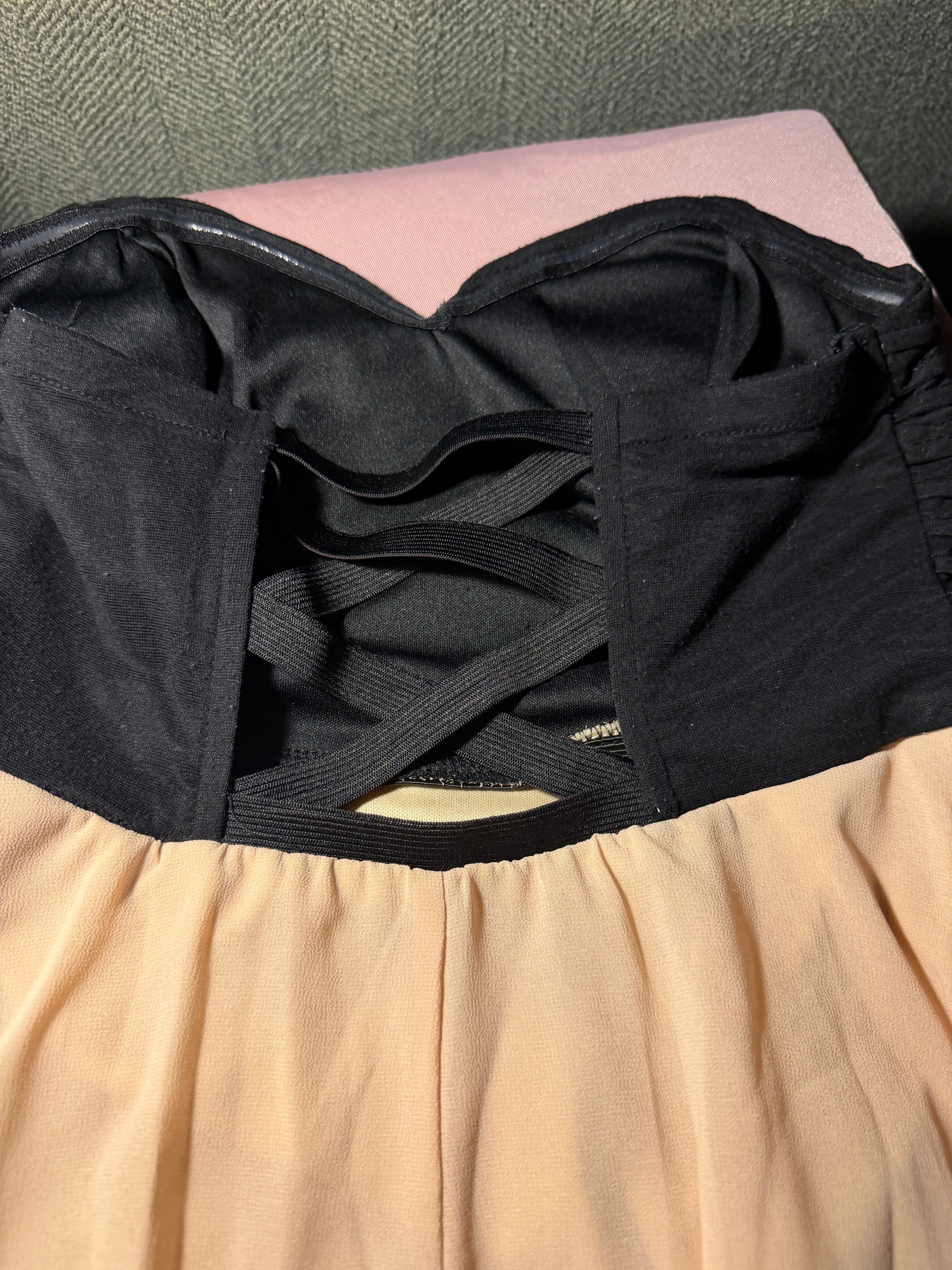 Love Culture Two-Tone Strapless Mini Dress