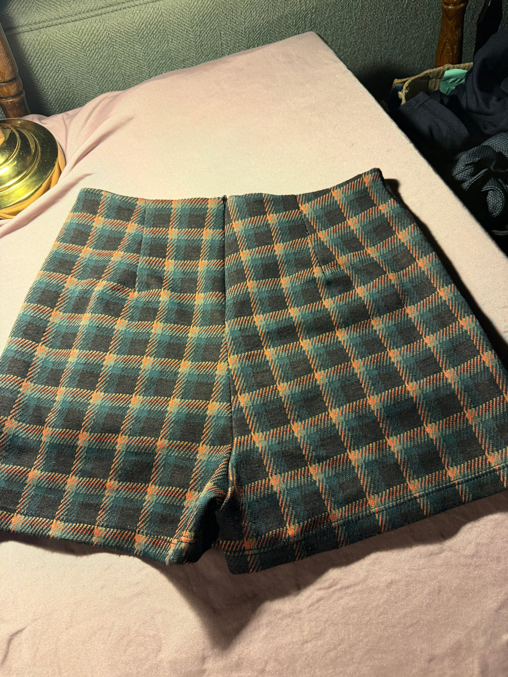 Altar’d State Plaid Ruffle Skort – Size Small
