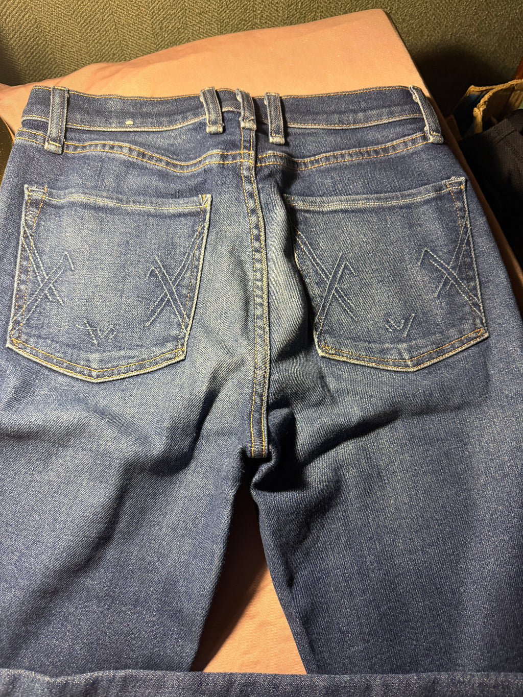 McGuire Medium Wash High-Rise Wide-Leg Jeans – Size 28