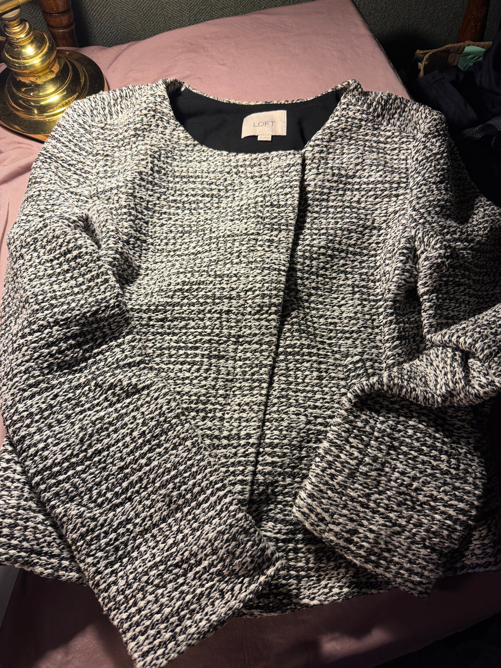LOFT Ann Taylor Tweed Blazer Jacket - Size 12