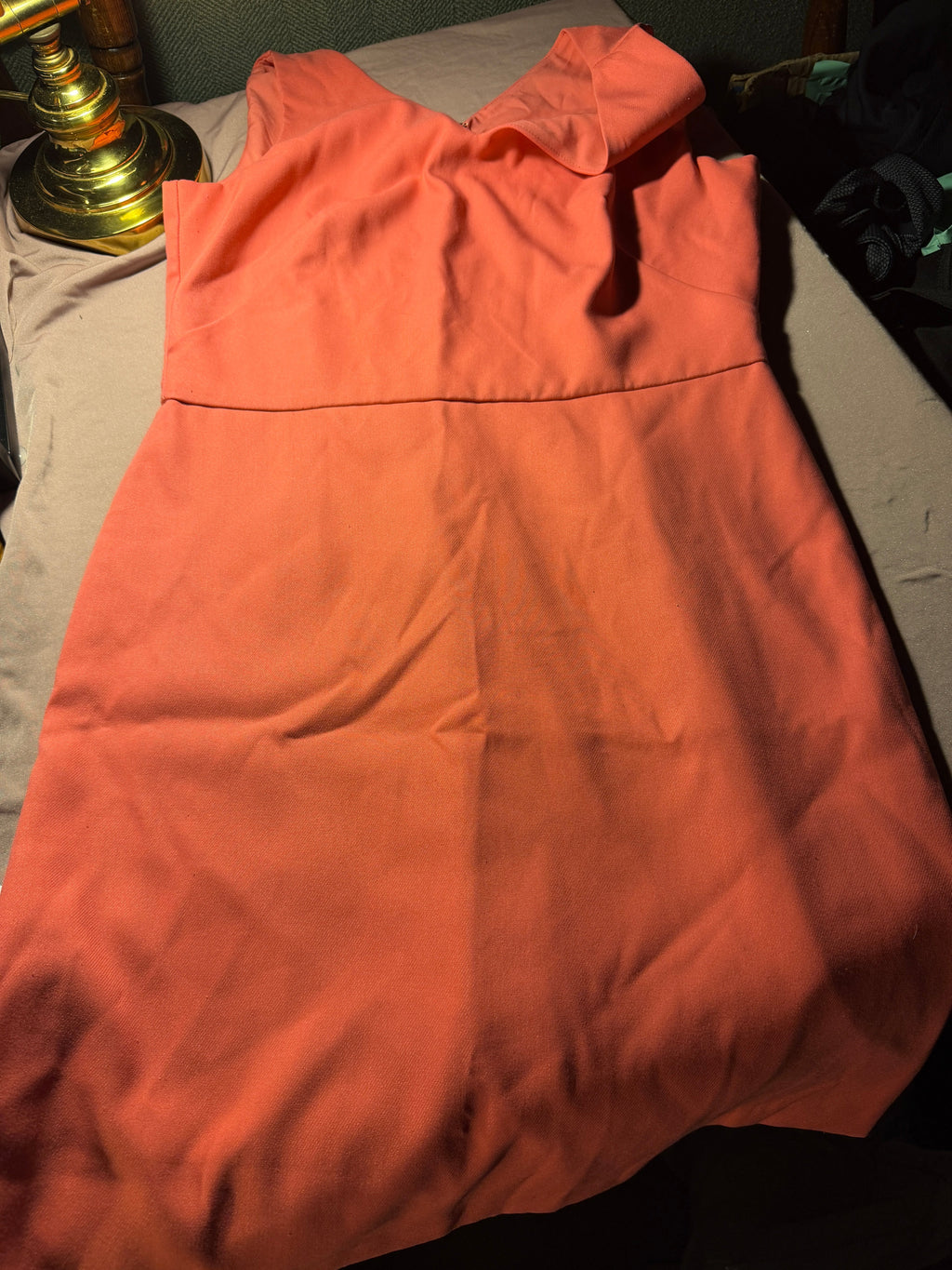 LOFT Coral Sleeveless Mini Dress - Size 4