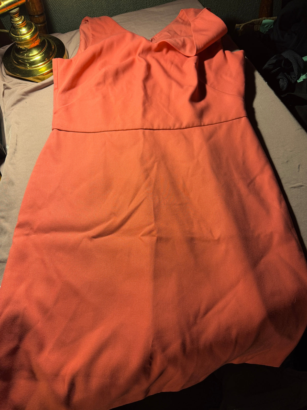 LOFT Coral Sleeveless Mini Dress - Size 4