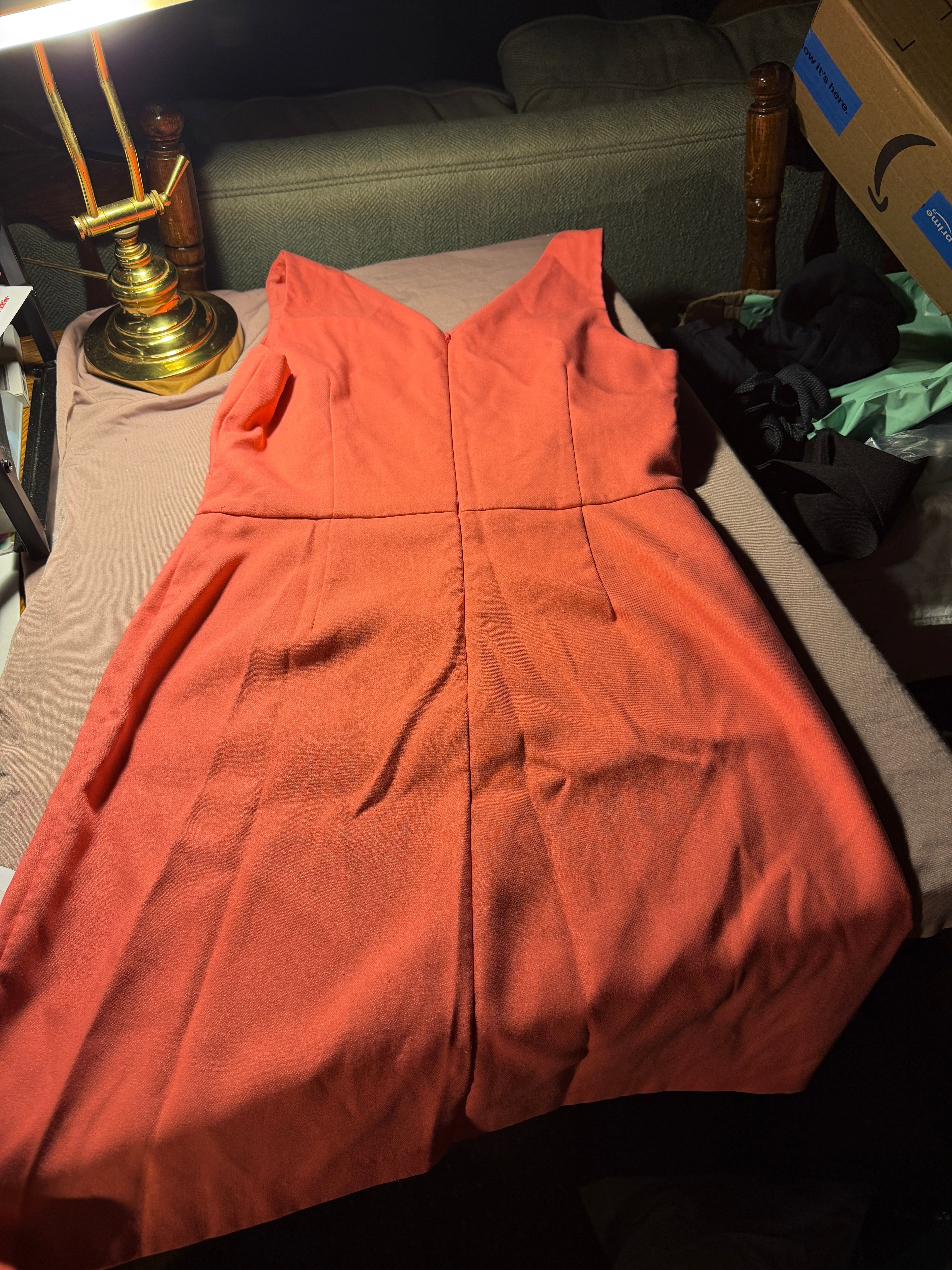 LOFT Coral Sleeveless Mini Dress - Size 4