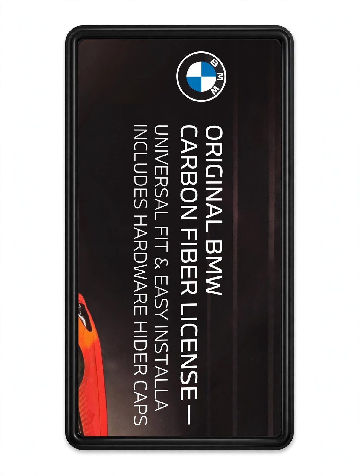 Original BMW Carbon Fiber License Plate Frame – Universal Fit