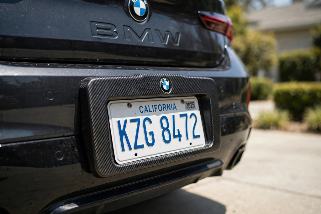 Original BMW Carbon Fiber License Plate Frame – Universal Fit