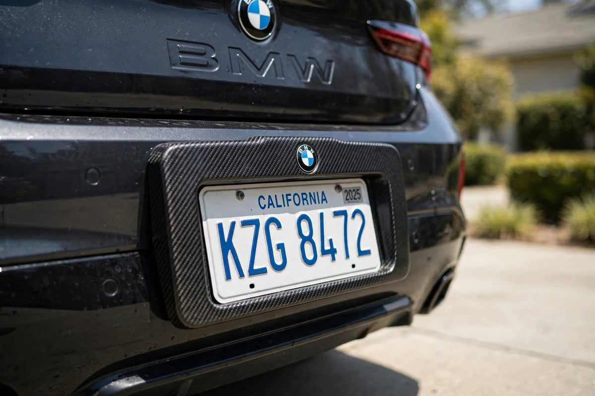 Original BMW Carbon Fiber License Plate Frame – Universal Fit