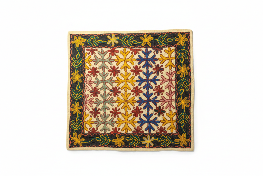 Handmade Embroidered Textile — Set of 2