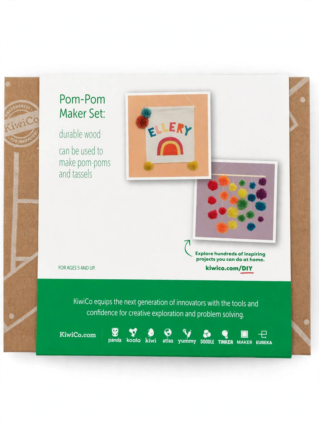 KiwiCo Pom-Pom Maker Set – DIY Craft Kit