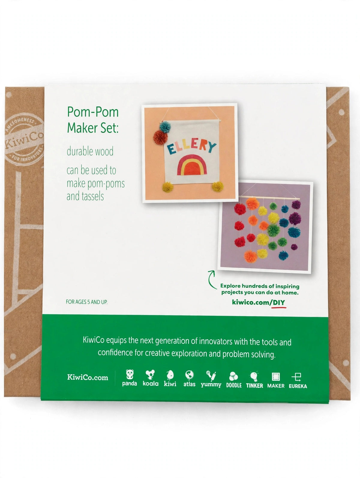 KiwiCo Pom-Pom Maker Set – DIY Craft Kit