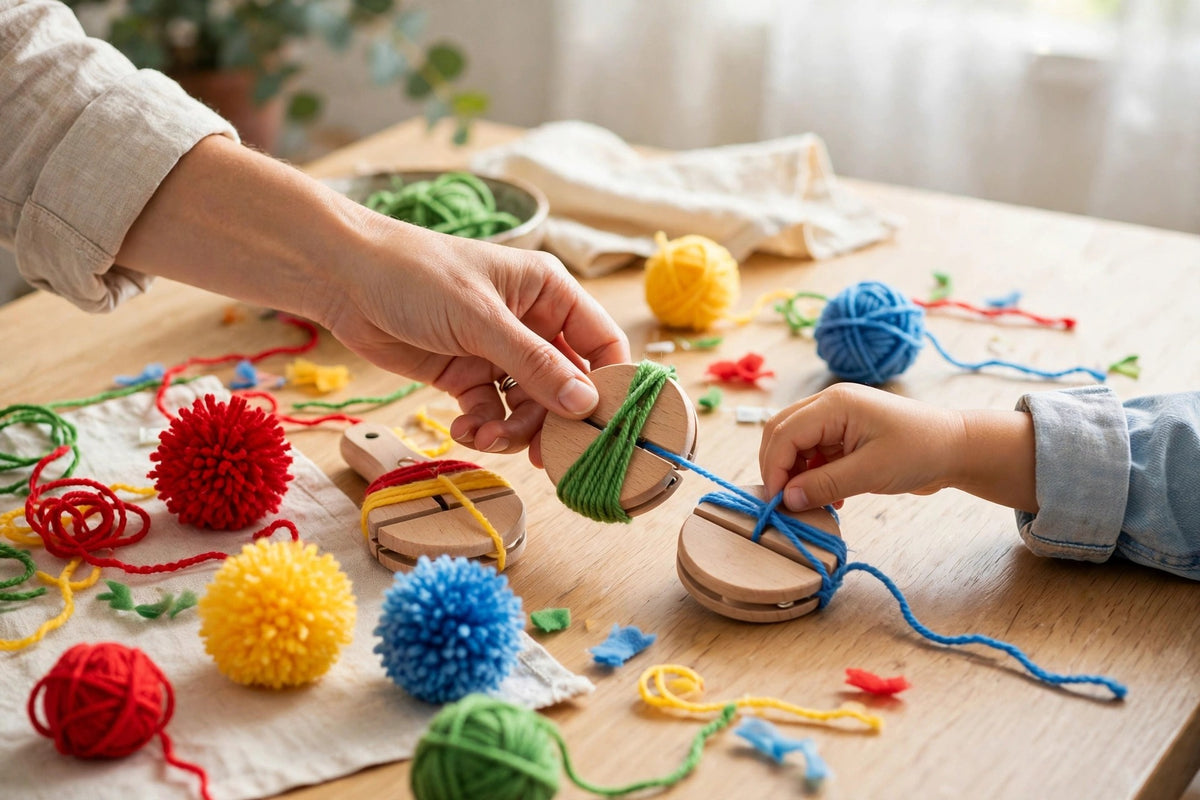 KiwiCo Pom-Pom Maker Set – DIY Craft Kit