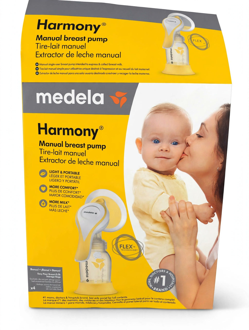 Medela Harmony Manual Breast Pump with PersonalFit Flex 30mm Breast Shields
