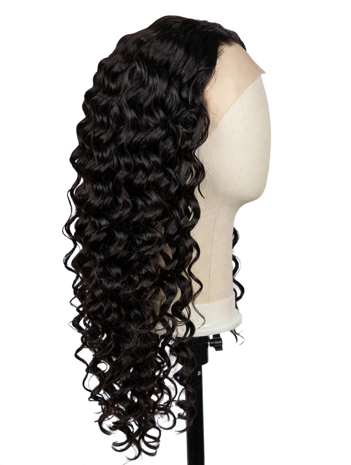 Long Black Curly Wig — Perfect for Halloween Costume