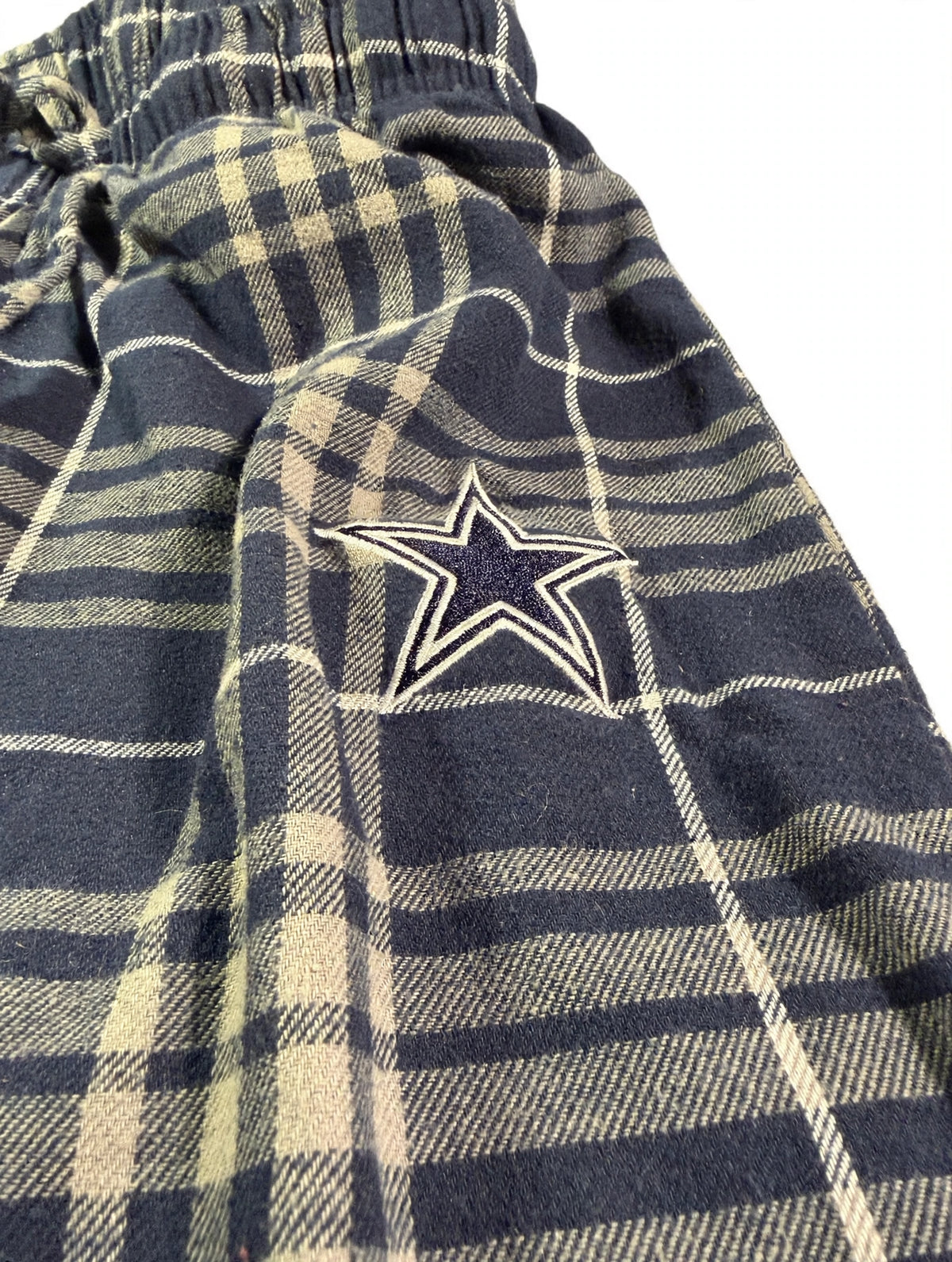 NFL Team Apparel Dallas Cowboys Plaid Pajama Pants — Women's XS