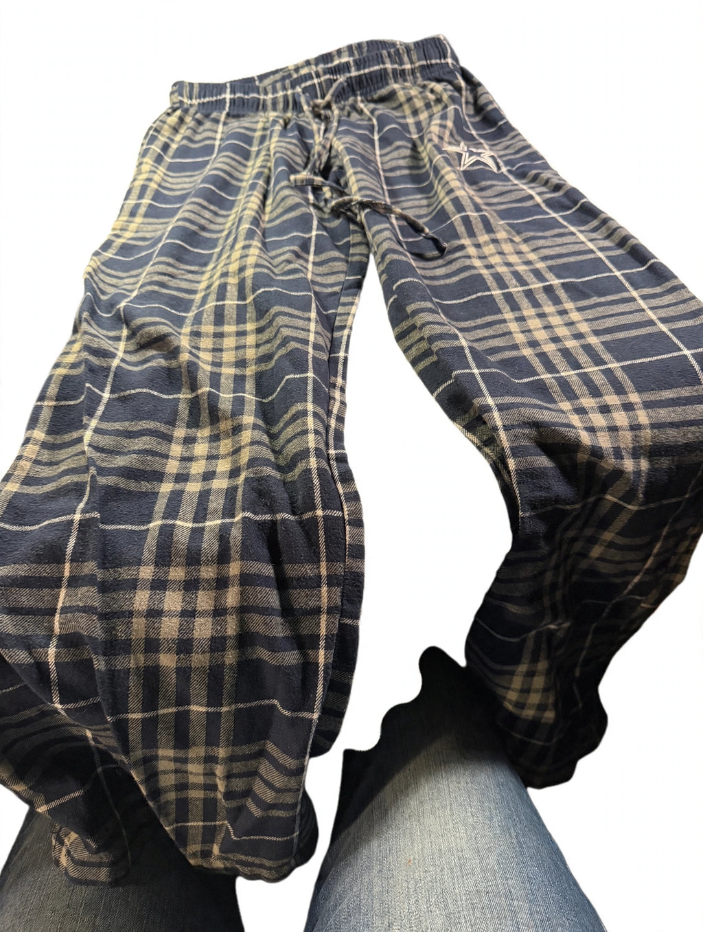 NFL Team Apparel Dallas Cowboys Plaid Pajama Pants — Women's XS