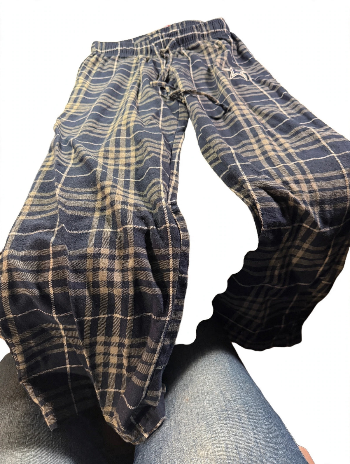 NFL Team Apparel Dallas Cowboys Plaid Pajama Pants — Women's XS