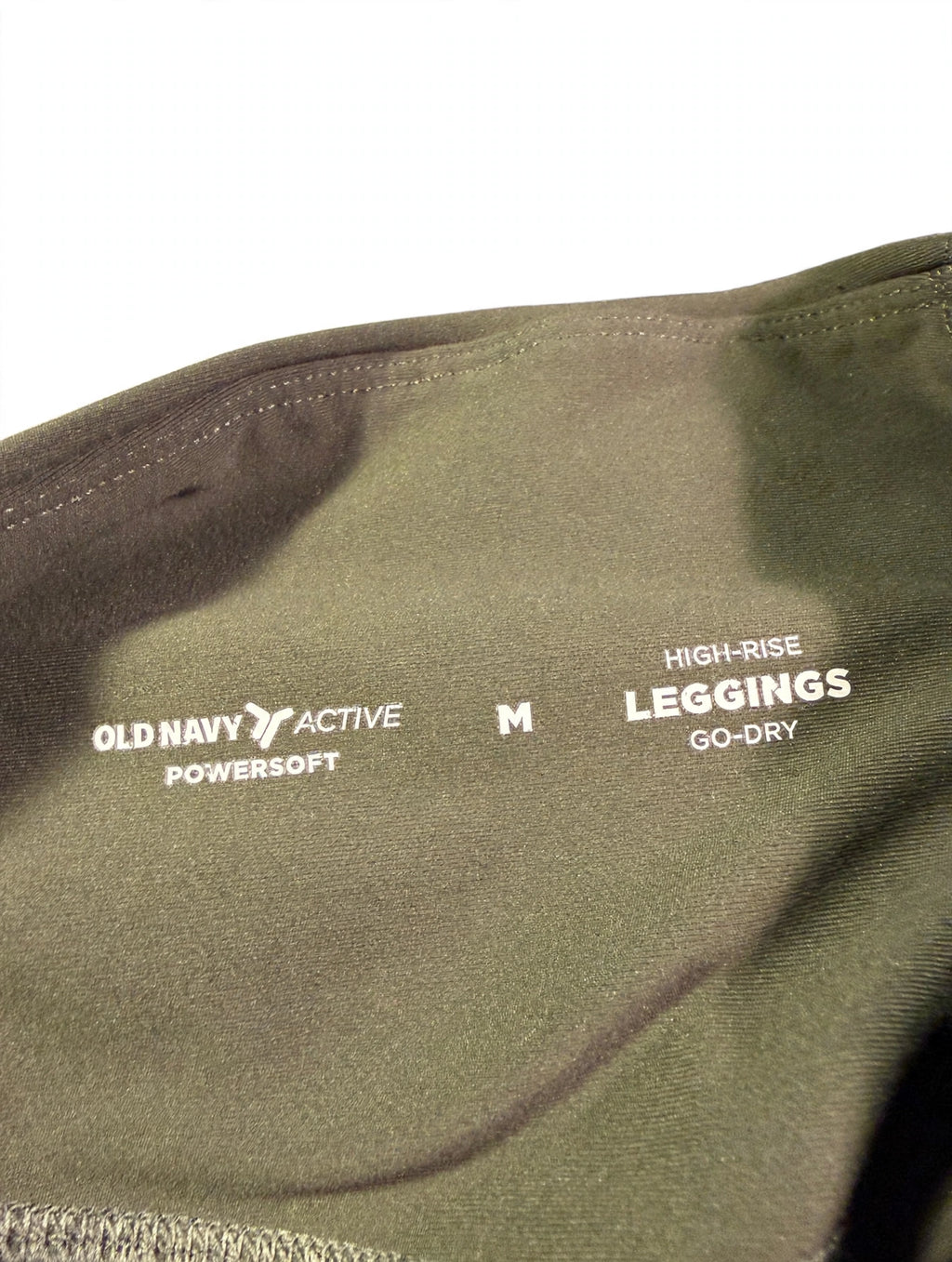 Old Navy Active PowerSoft High-Rise Leggings — Green, Size M