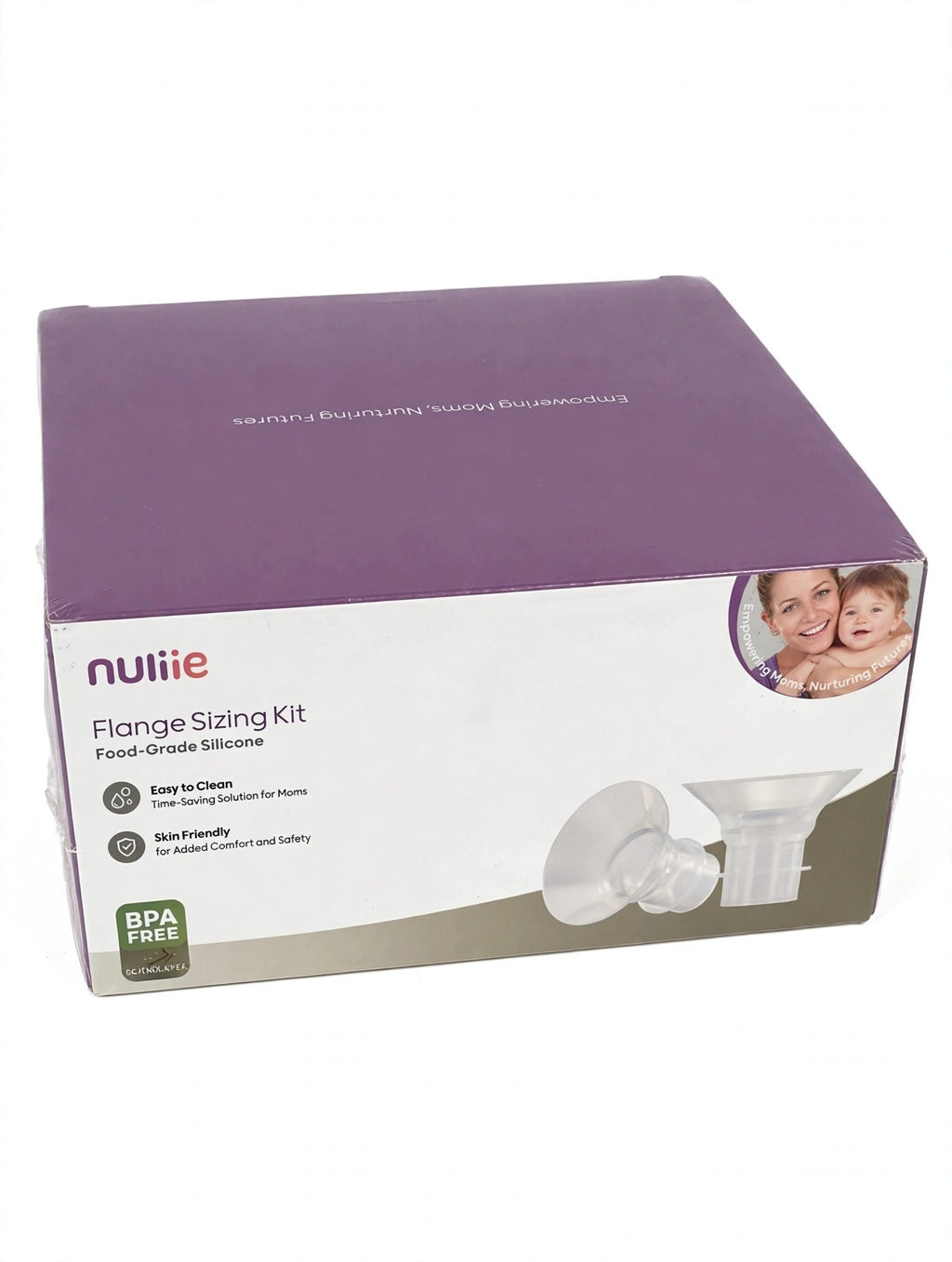 Nuliie Flange Sizing Kit – 10PCS Food-Grade Silicone Breast Pump Flange Inserts