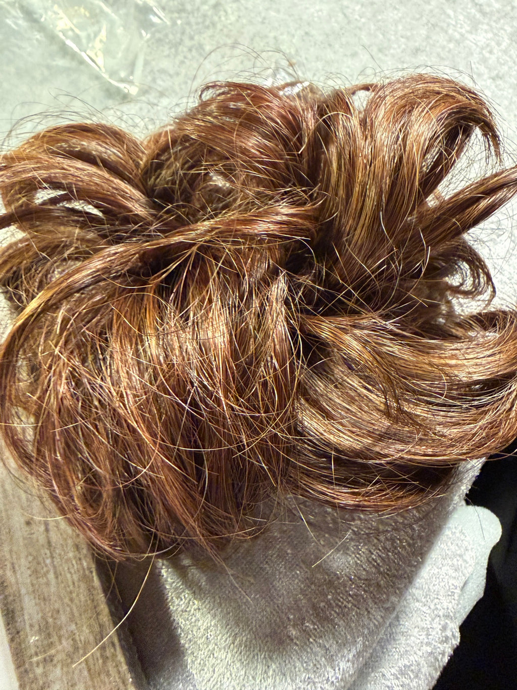 CJL HAIR Large Messy Bun Ponytail Hair Piece - Chocolate Multi