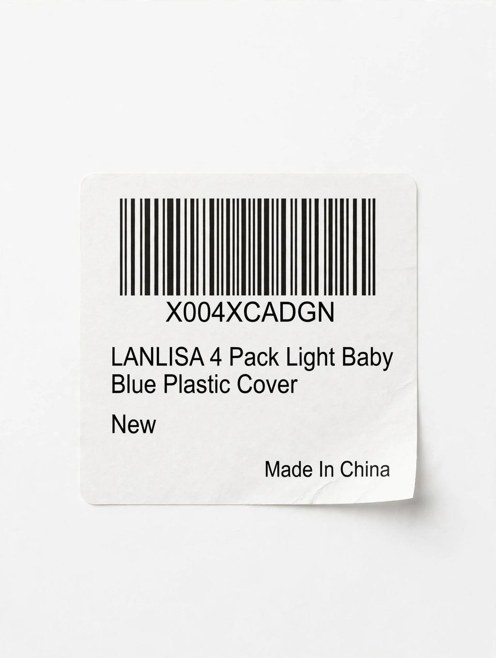 LANLISA Plastic Table Covers – Baby Blue, 54 x 108 in, 4-Pack