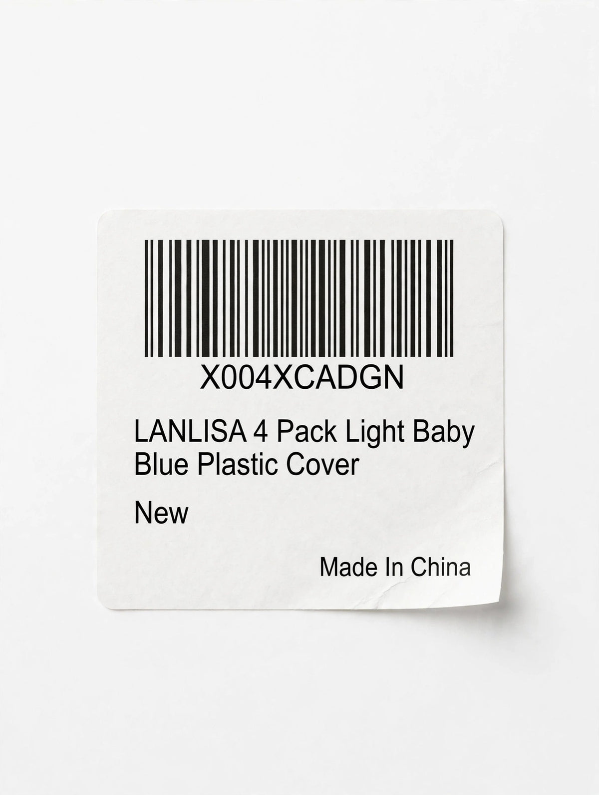 LANLISA Plastic Table Covers – Baby Blue, 54 x 108 in, 4-Pack